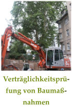 Verträglichkeitsprüfung von Baumaßnahmen