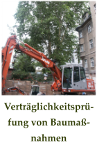 Verträglichkeitsprüfung von Baumaßnahmen